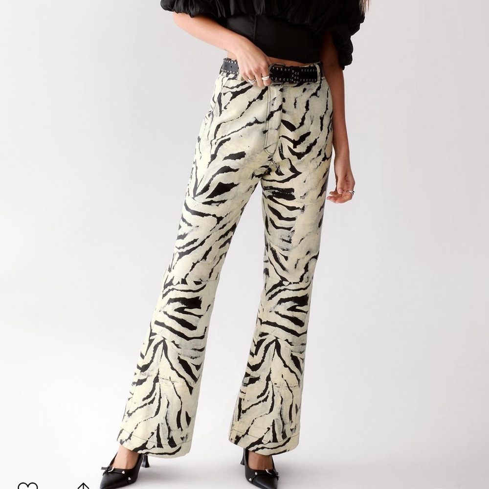 Nasty Gal Zebra Print Pants